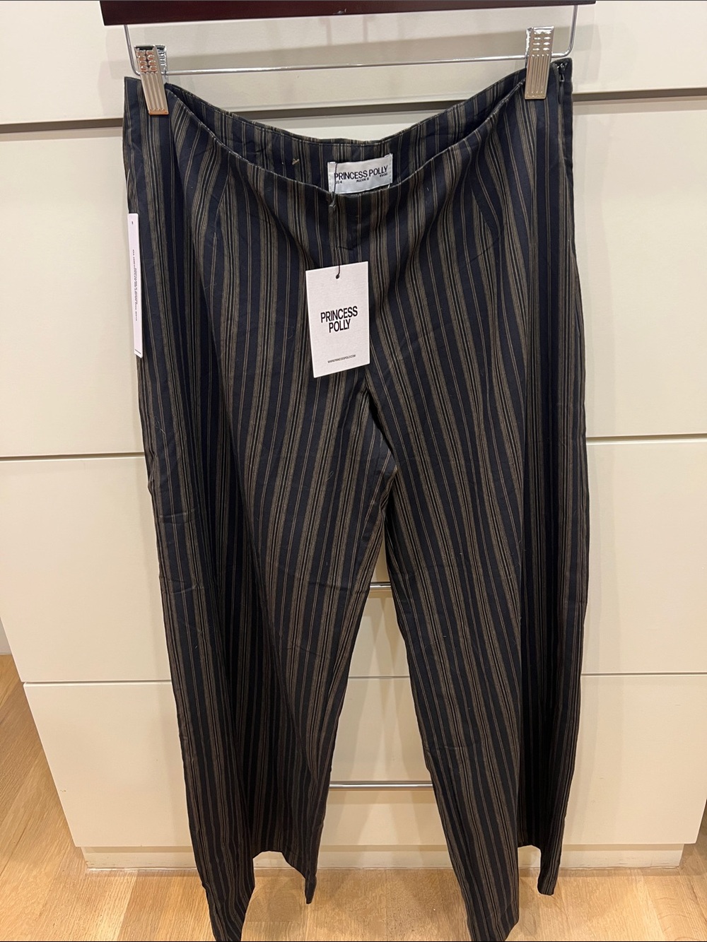 Princess Polly Kierstyn Corset Black Stripe pant
